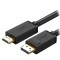 CABLU video Ugreen, &quot;DP101&quot; DP (T) la HDMI (T), rezolutie maxima 4K UHD (3840 x 2160) la 30 Hz, conectori auriti, 1.5m, negru &quot;10239&quot; (timbru verde 0.