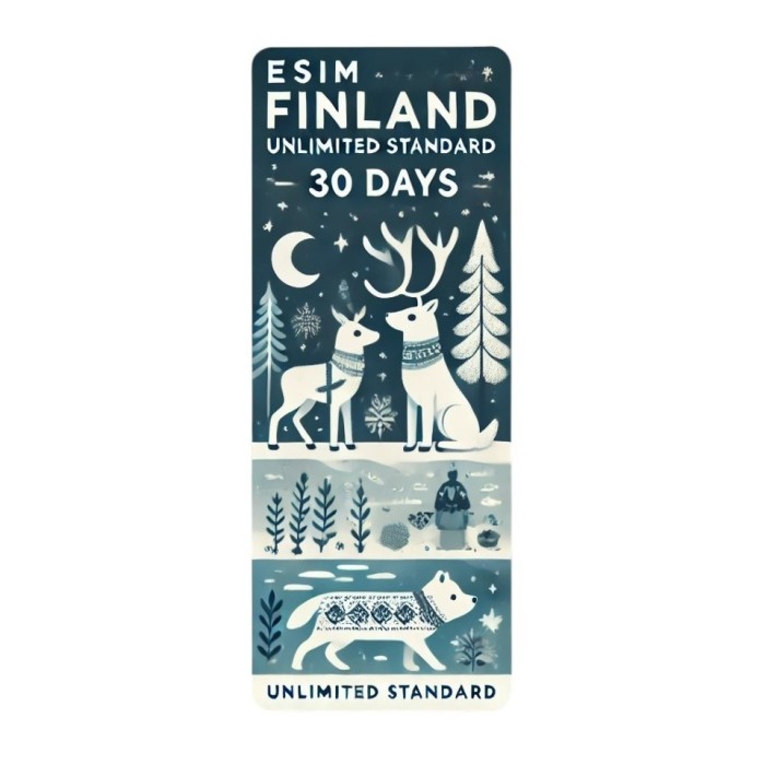eSIM Finland, Unlimited Standard, 30 Days