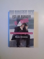 ESTI UN MANAGER DE ... MODAT DE CE TREBUIE SA - TI DECLARI RAZBOI TIE SI AFACERII TALE de MARK STEVENS , 2008 foto