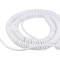 Cablu spiralat neecranat alb 1,5m 5,25m
