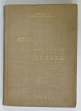 DEDICATIA LUI NICOLAE MLADIN , MITROPOLITUL ARDEALULUI , CATRE ACTORUL ADRIAN PINTEA , PE VOLUMUL &#039; STUDII DE TEOLOGIE MORALA &#039; , 1969