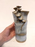 Vaza ceramica, forma deosebita, artist made, Lucrata manual, Studio Art, semnata, 20cm inaltime