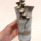 Vaza ceramica, forma deosebita, artist made, Lucrata manual, Studio Art, semnata, 20cm inaltime