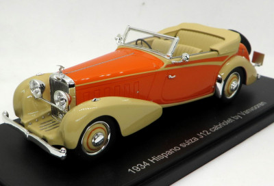 ESVAL Hispano Suiza J12 cabriolet by Vanvooren 1934 1:43 foto