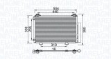 MAGNETI MARELLI 350203736000 Condensator, climatizare