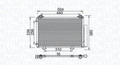 MAGNETI MARELLI 350203736000 Condensator, climatizare