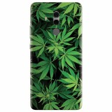 Husa silicon pentru Huawei Mate 10, Green Leaf Pattern