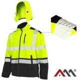 Cumpara ieftin Jacheta Softshel SOFTREF TT impermeabila cu benzi reflectorizante segmentate