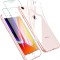 Set husa si protectii ecran pentru iPhone 7/8, silicon transparent, antisoc, 2 bucati