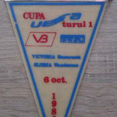 Fanion VICTORIA BUCUREȘTI - SLIEMA WANDERERS - 1988