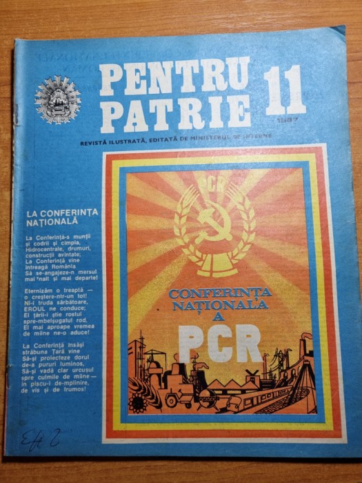 revista pentru patrie noiembrie 1987