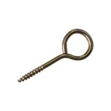 Cumpara ieftin Set 100 Carlige cu filet pentru lemn, metal, galben, inel &Oslash; exterior 27 mm, lungime totala 72 mm