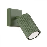 Lampă De Perete Karbon Verde Măsliniu Din Aluminiu, 1 Bec Tub Minimalist De Interior