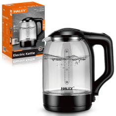 Fierbator Electric HALEY 2.2L 1800W &ndash; sticla Termorezistenta, incalzire rapida, oprire automata