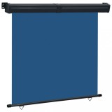Copertina Laterala Balcon Gossi, Albastru, 165 x 250 cm, Poliester, Otel, Rulare Automata, Protectie UV