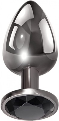 Dop Anal Dark Anal Plug Small, Metal, Negru, Guilty Toys foto