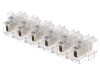 Regletă de conexiuni cu terminal șurub 6 piste 0,75-4mm2