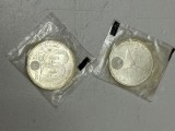 LOT 2 MONEDE ARGINT 925 - 12 Euro - 2002, 2004 - Spania - Juan Carlos I !