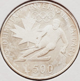 702 San Marino 500 lire 1988 Winter Olympics km 216 argint, Europa