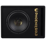 Subwoofer activ Phoenix Gold, difuzor 8", 125 W RMS, 500 W Max, kit de cabluri incluse