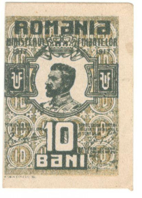 Romania 10 Bani 1917 foto