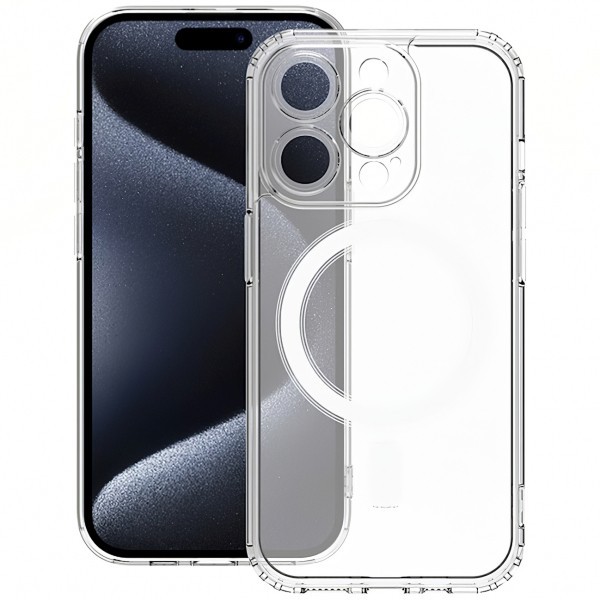 Husa MagSafe pentru Samsung Galaxy S24 S921, Vmax, Anti-drop, Transparenta