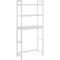 SONGMICS Raft de depozitare pentru baie, suprapunere peste masina spalat sau vas WC, din bambus, rafturi reglabile, 26x63x163 cm, alb