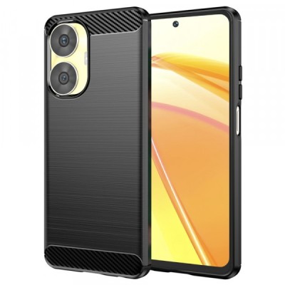 Husa pentru Realme C55, Techsuit, Carbon, Neagra foto