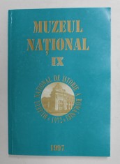 MUZEUL NATIONAL DE ISTORIE A ROMANIEI , VOLUMUL IX , STUDII , 1997