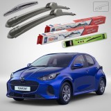 Cumpara ieftin Stergatoare Mazda 2 Hybrid XP210 Facelift 2024-2026 Set Fata si Spate Flat TeamCar