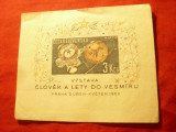 Colita Cehoslovacia 1963 Cosmos , fara guma, Nestampilat