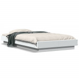 VidaXL Cadru de pat, alb, 90x200 cm, lemn prelucrat