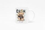 Cana alba personalizata cu model bear CA$H, INOVATIX&reg;. 330 ml