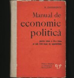 RAR! MANUAL DE ECONOMIE POLITICĂ - B. ZAHARESCU - CLASA A XI-A LICEU