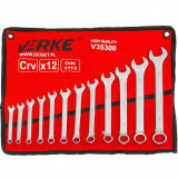 Set 12 chei fixe combinate 6-22mm 12bucati piese Chrome-Vanadium Cr-V (V35300), Verke