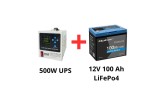 Volt Polska Sistem de alimentare ne&icirc;ntreruptibilă pentru pompe de circulație 500W + pachet de acumulatori LiFePo4 100Ah