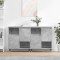 vidaXL Servante, 2 piese, gri beton, lemn prelucrat
