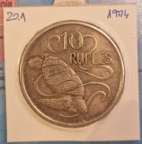 Seychelles, 10 Rupees - Elizabeth II 1974