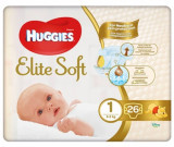 Cumpara ieftin Scutece Huggies Elite Soft Convi, Nr 1, 3-5 kg, 26 buc