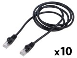 Patch cord U/UTP 5e 3m 26AWG CCA PVC negru