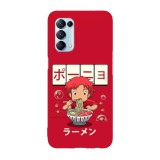 Husa compatibila cu Oppo A73 model Ponyo&amp;#039;s noodles Anime, Silicon, TPU, Viceversa, Transparent, Carcasa