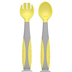 Set lingurita si furculita,galben,U-Grow