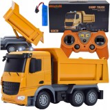 CAMION CU BENĂ COMANDAT DE LA DISTANȚĂ SERIE DE CONSTRUCȚII CU COMANDĂ DE LA DISTANȚĂ ALIMENTATĂ CU BATERIE RC