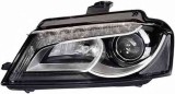 Far Audi A3 (8P) 04.2008-10.2012 Hella fata stanga, tip bec D3s, fara balast/becuri/motoras cu leduri daytime running light