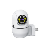 Camera de Supraveghere ambrasmart HD 360&deg;, Wireless WiFi, cu Vedere Nocturna, Interfon Vocal si Detectie a Miscarii, Conectare la priza, pentru Interi