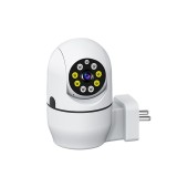 Camera de Supraveghere ambrasmart HD 360&deg;, Wireless WiFi, cu Vedere Nocturna, Interfon Vocal si Detectie a Miscarii, Conectare la priza, pentru Interi, MOS