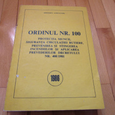 Protectia muncii - ordinul nr. 100