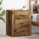 vidaXL Dulap de noapte Lemn vechi 35 x 50 x 60 cm Lemn compozit 881060