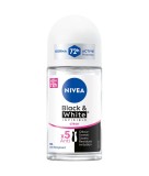 Deodorant roll-on pentru femei Black &amp; White, 50ml, Nivea