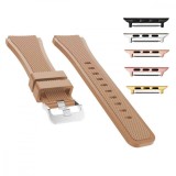 Cumpara ieftin Curea silicon compatibila Apple Watch 9|8|7|6|5|4|3|2|1 Series, 49mm|45mm|44mm|42mm, Maro